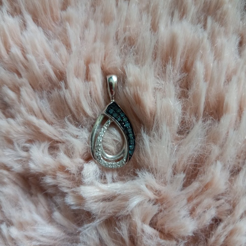 Genuine Blue Diamond Pendant